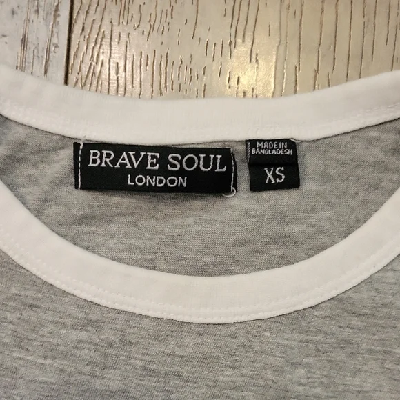 ASOS rave Soul Gray Crop Top NWT - Picture 2 of 4